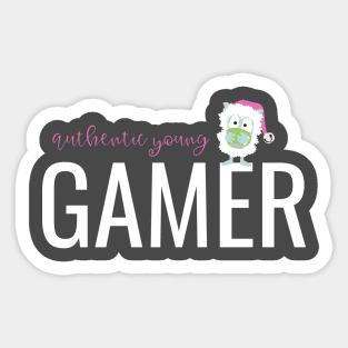 Christmas nunu on Authentic young Gamer T shirt Sticker